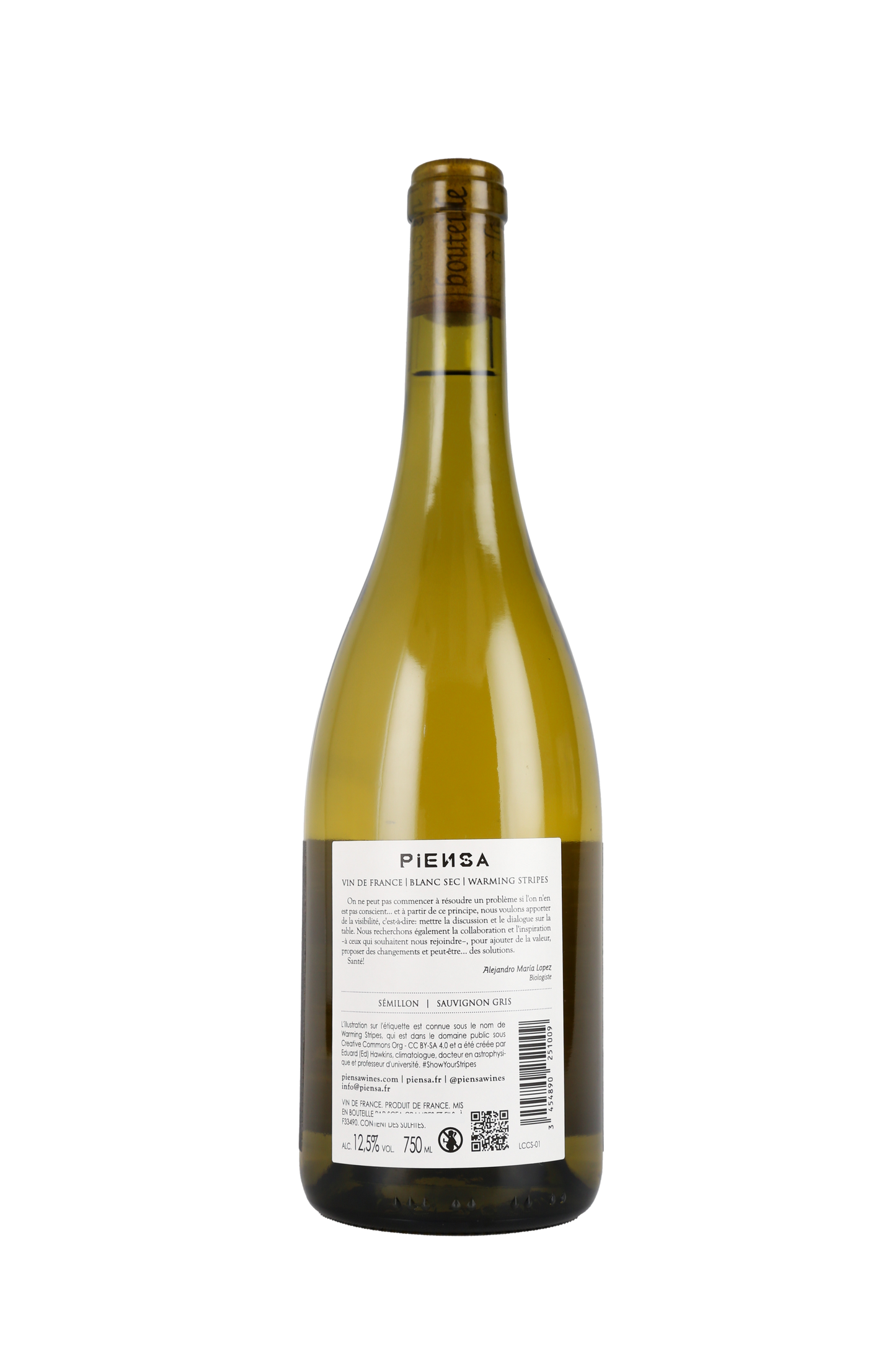 Warming Stripes by PIENSA Blanc Sec