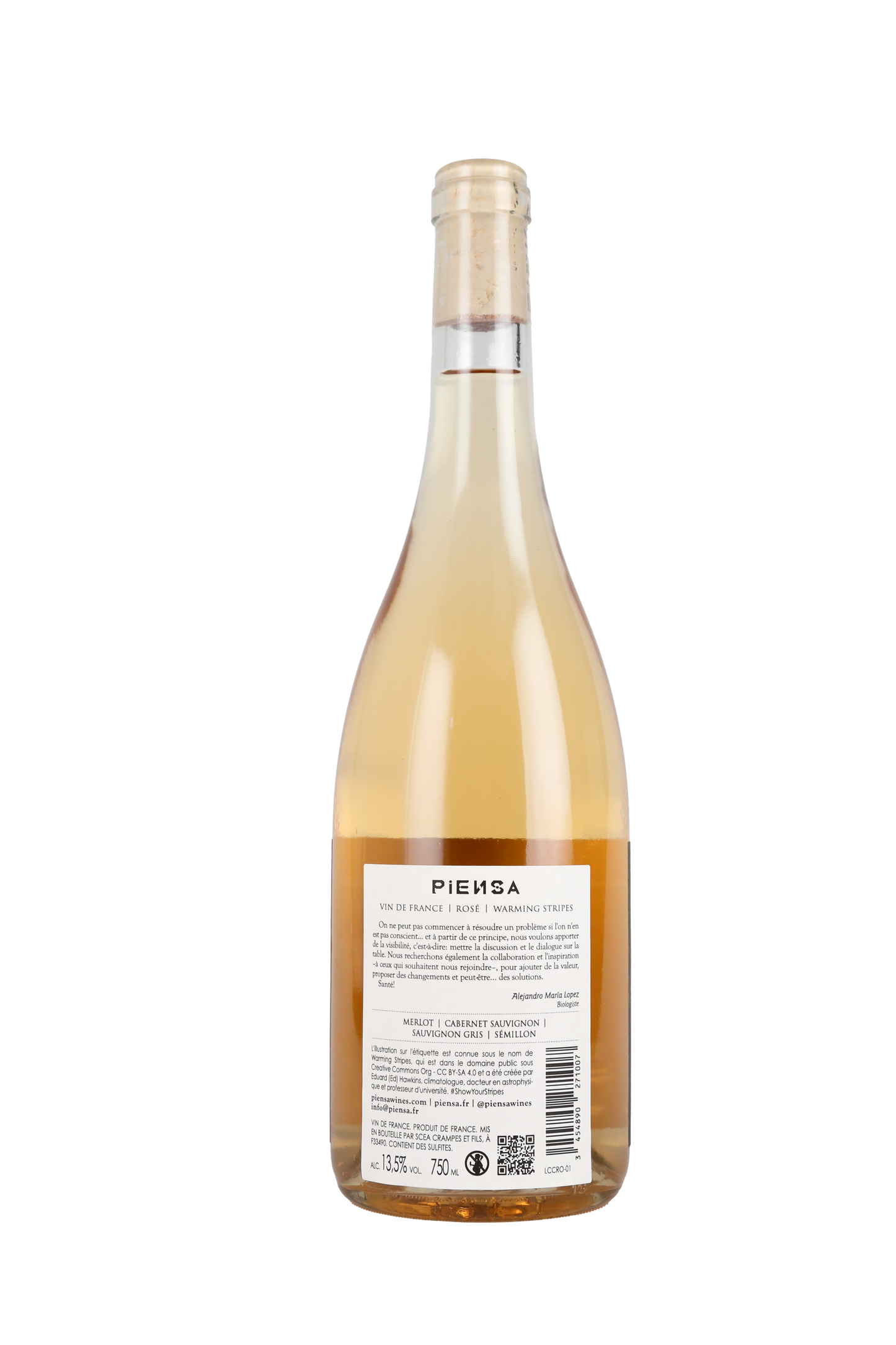 Warming Stripes by PIENSA Rosé